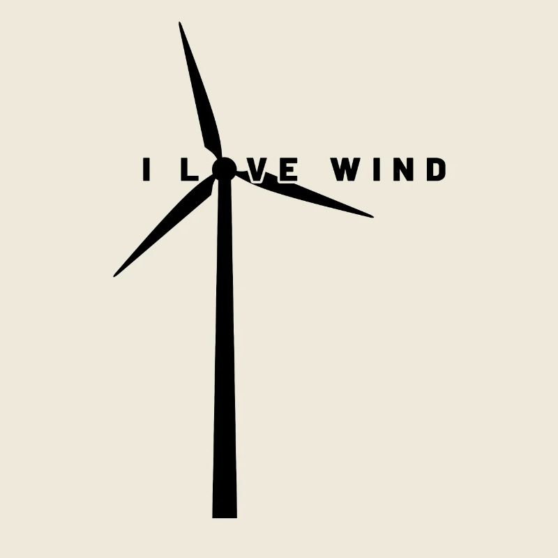 Windkraft - I Love Wind - Windenergie - Windpark