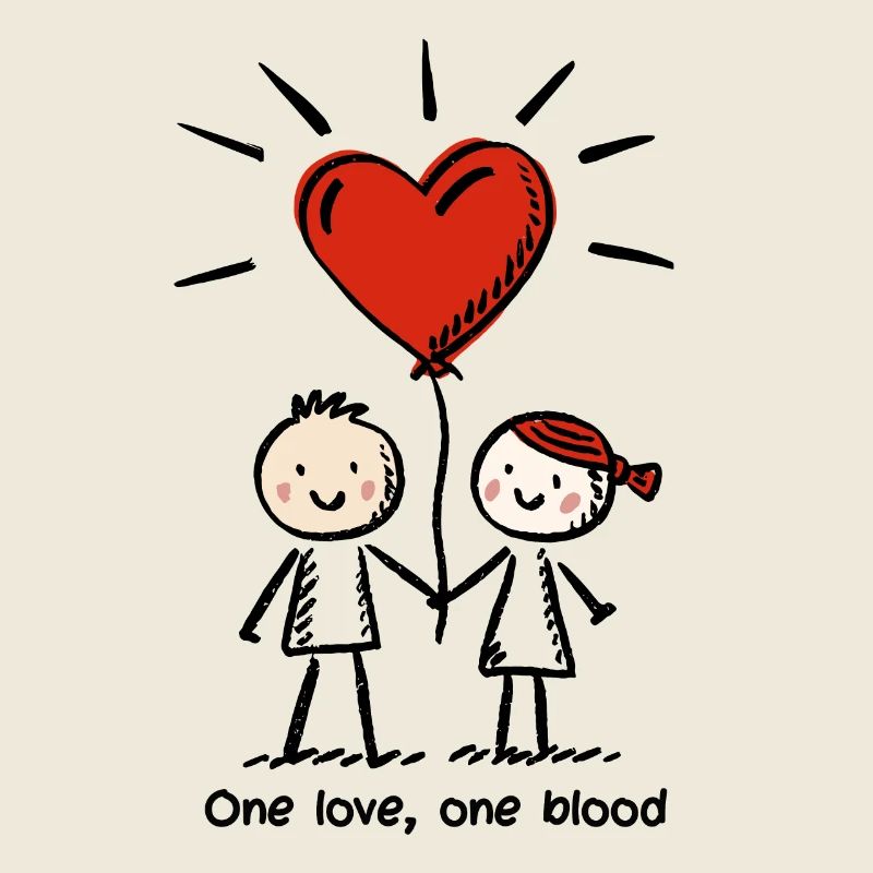 Stick Figure Lovers Couple Valentine's Day