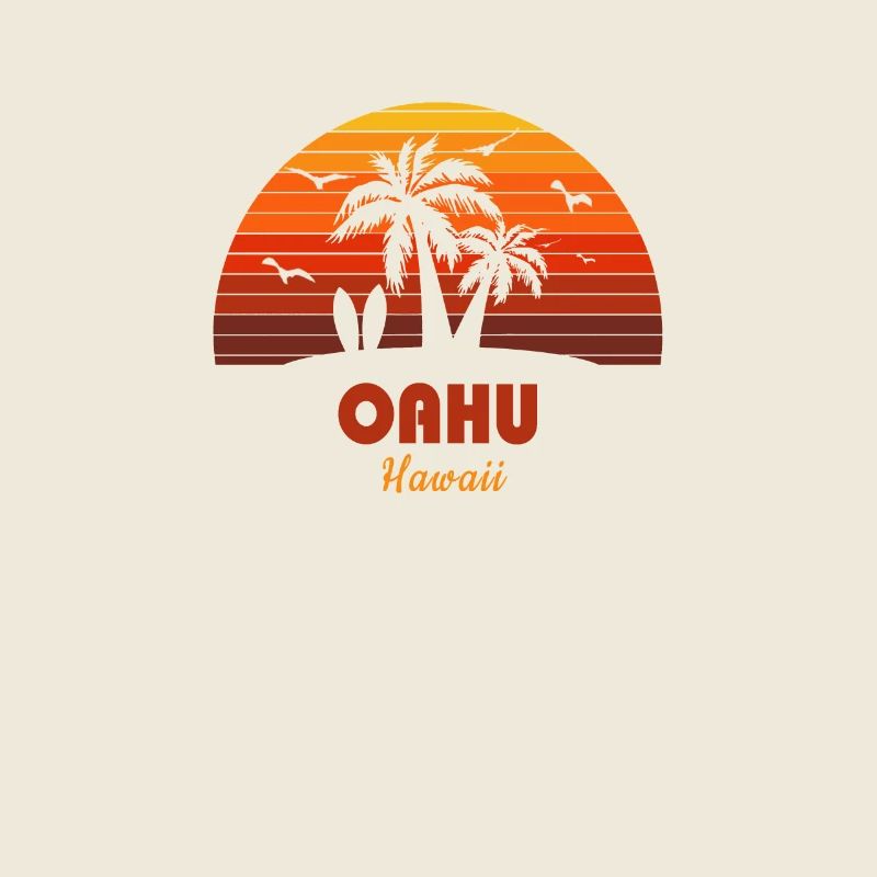 Cool Oahu Hawaii plage coucher de soleil Souvenir