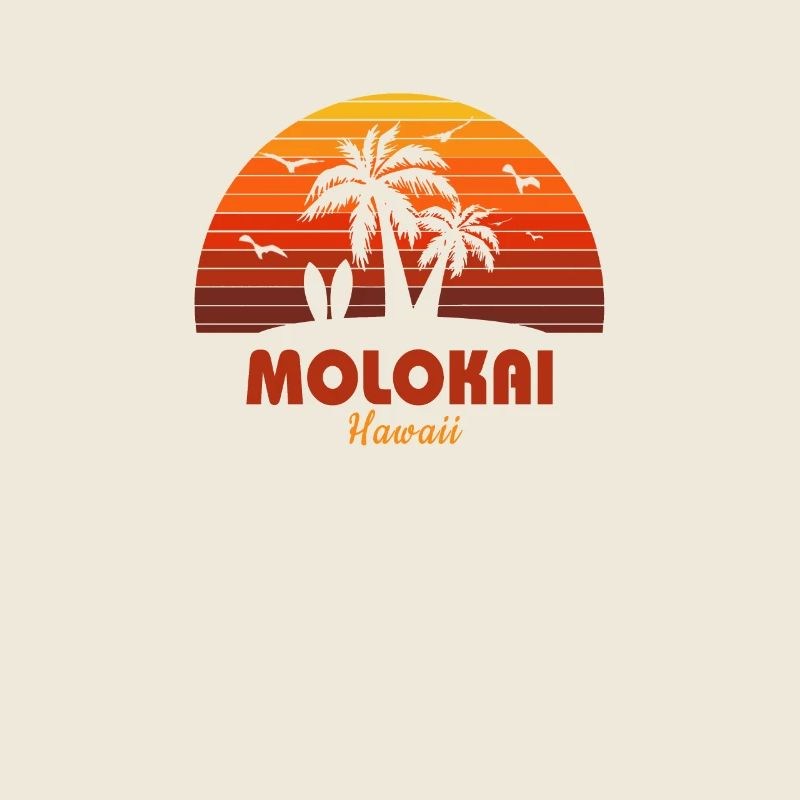 Cool Molokai Hawaii plage coucher de soleil Souvenir