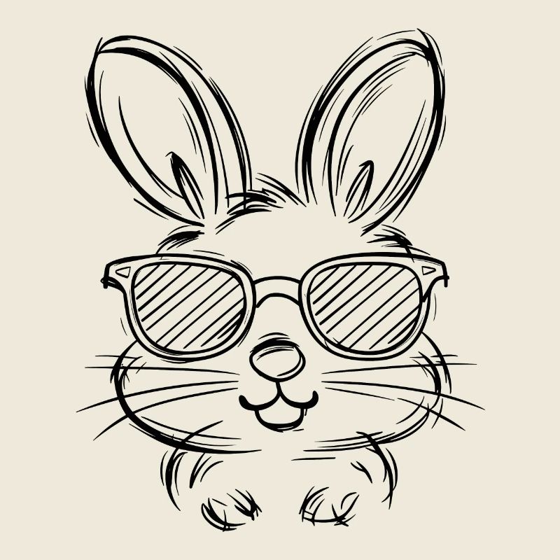 Lapin drôle lapin mignon lapin cadeau