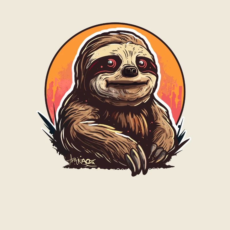 Cool looking funny sloth