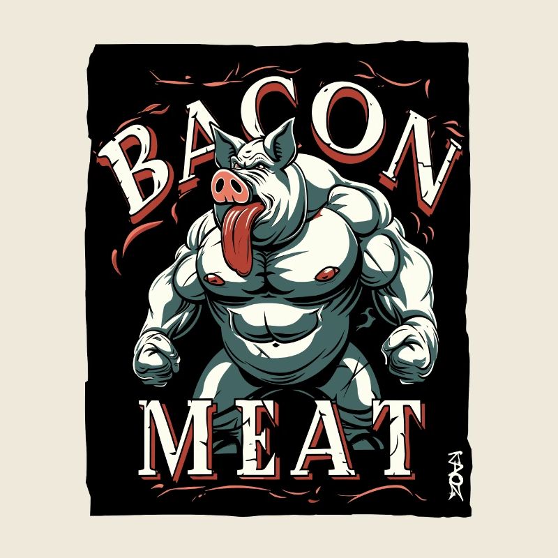 Speck-Fleisch Starkes Schweine-Bodybuilding