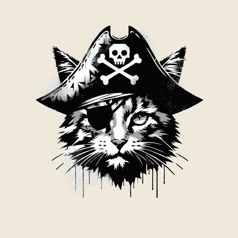 Pirate Chat Chat Pirate Graffiti Street Art Style