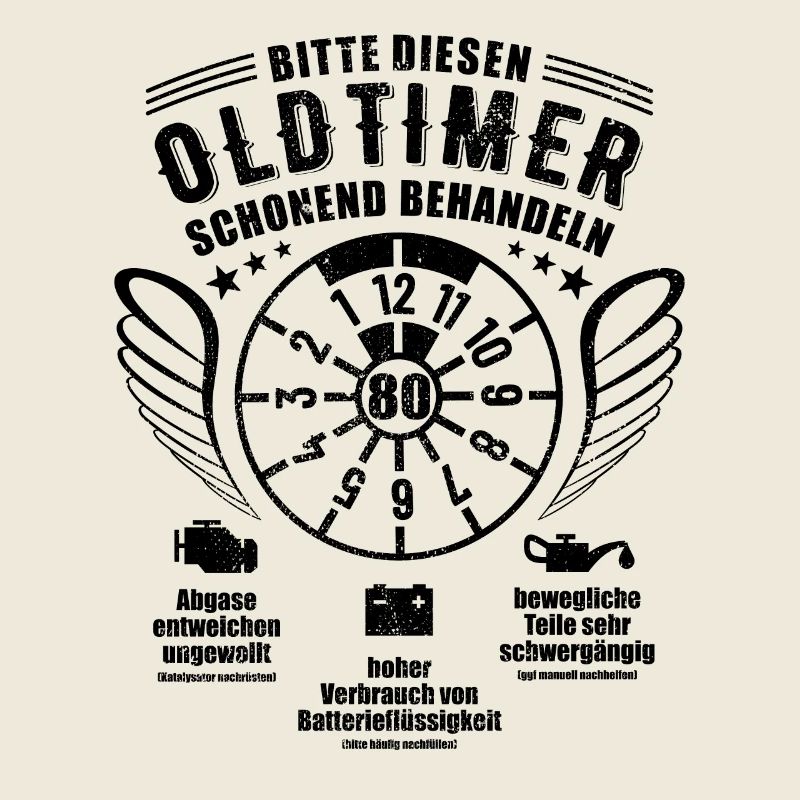 Oldtimer schonend behandeln - 80. Geburtstag
