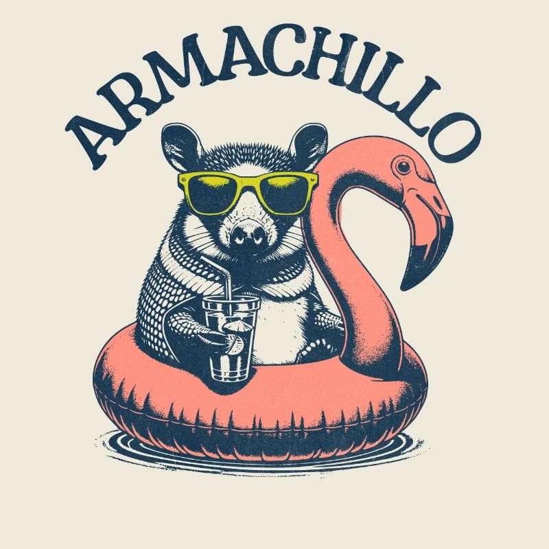 Armachillo in the pool