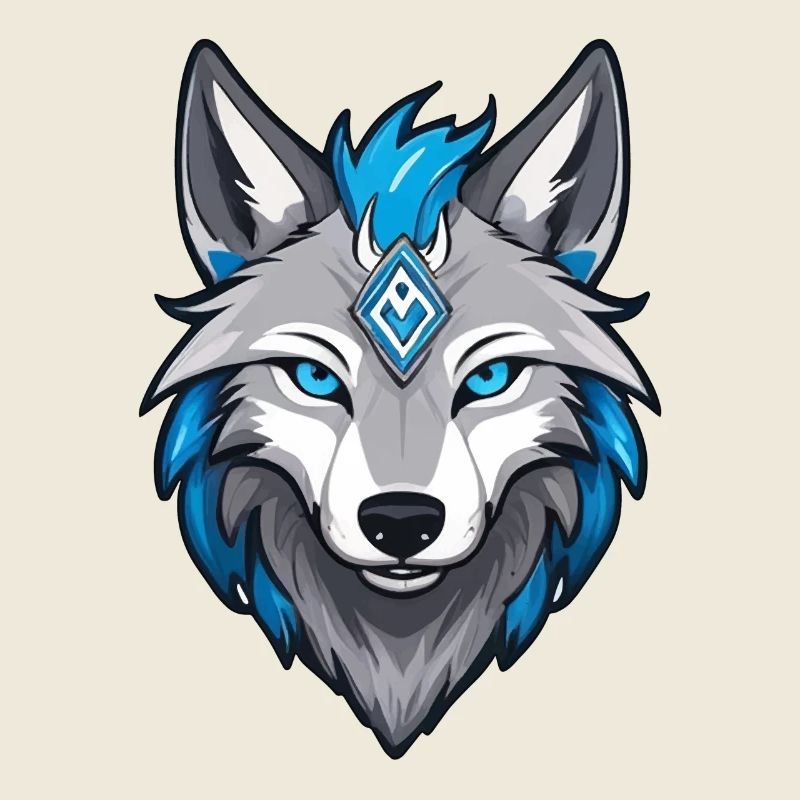 Runic Viking Wolf