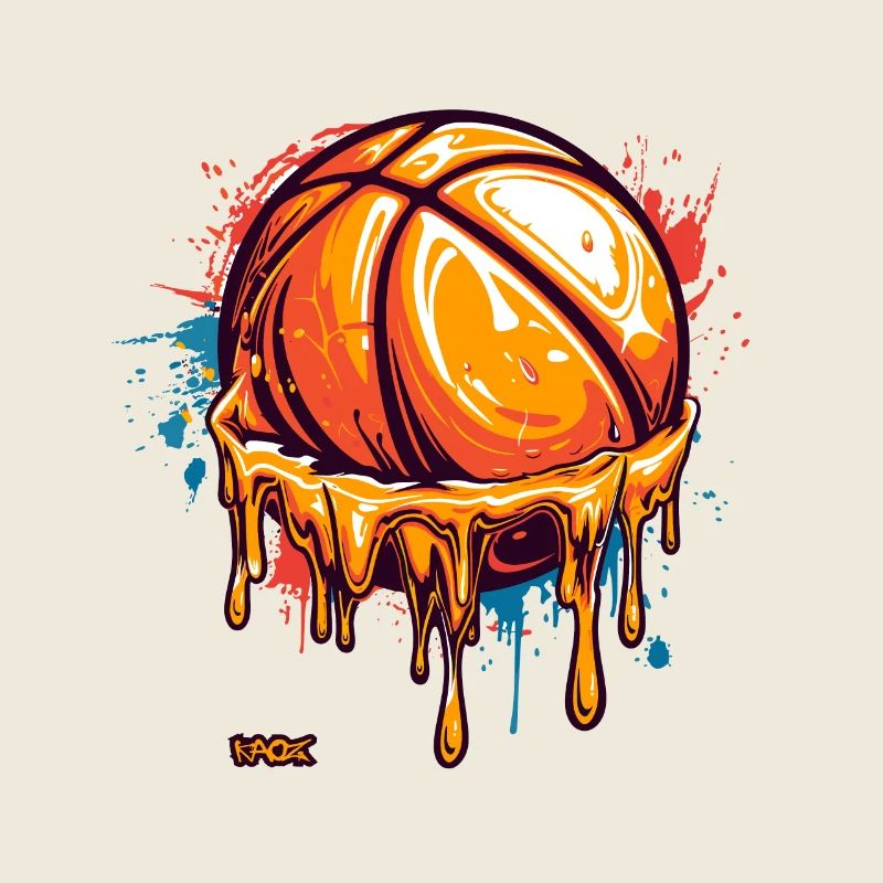 Basket-ball éclaboussant
