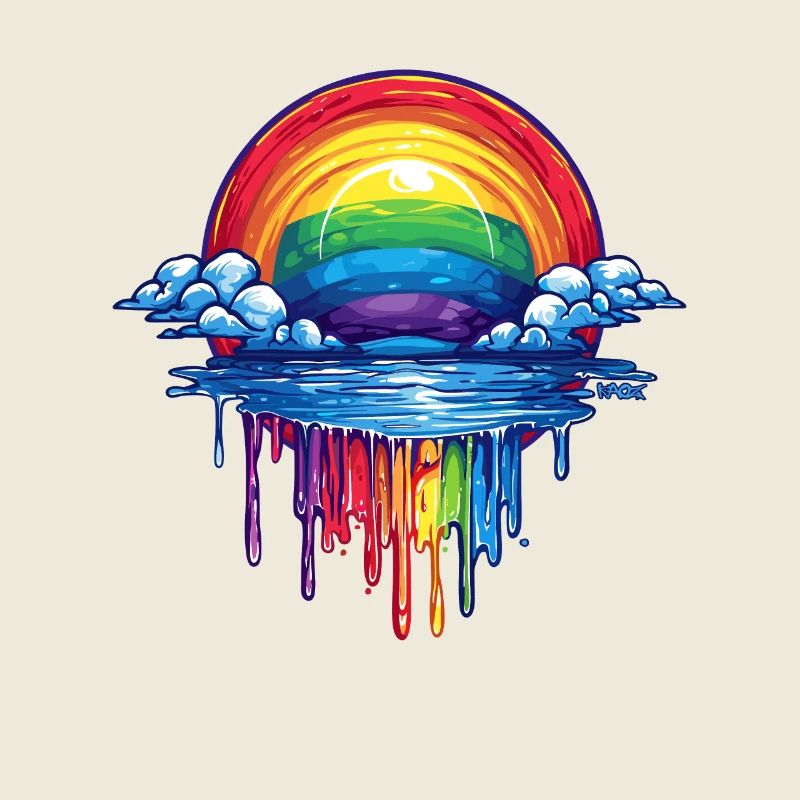 Portail Cloud et arc-en-ciel