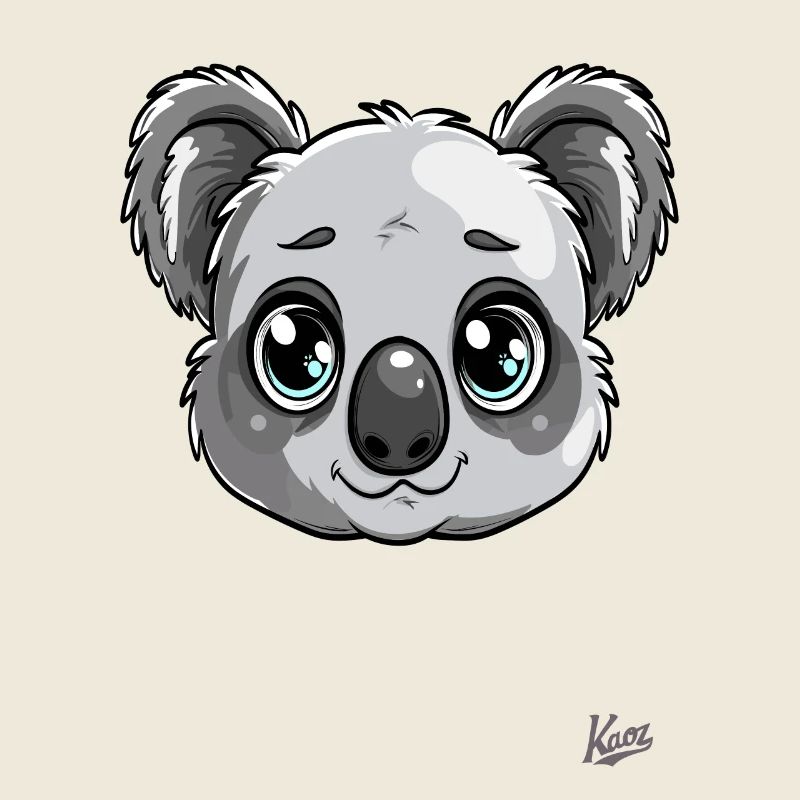 Dessin animé mignon en peluche : Koala