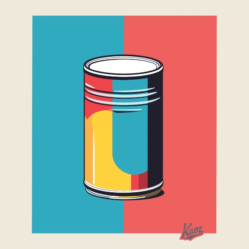 Du pop art et une boîte colorée