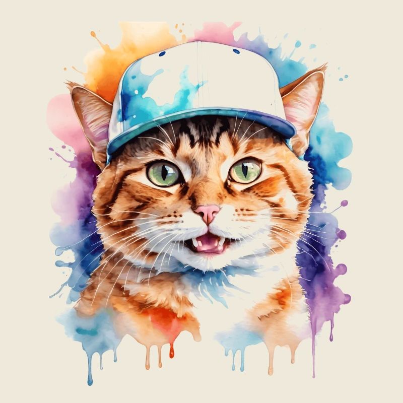 Casquette Snapback Coloré Imprimé Motif D’animal Drôle