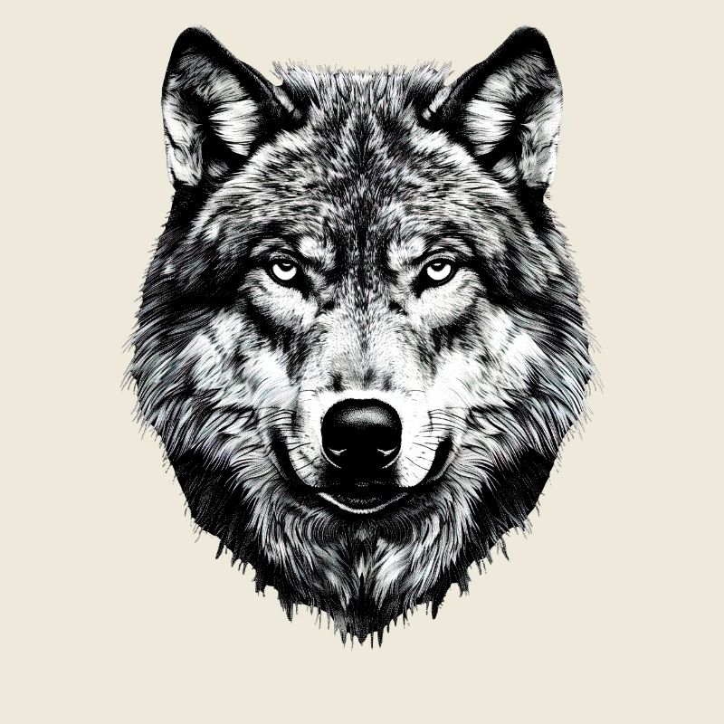 Loup Motif Loups Wolf Pack Gris Wolfhound Wolf