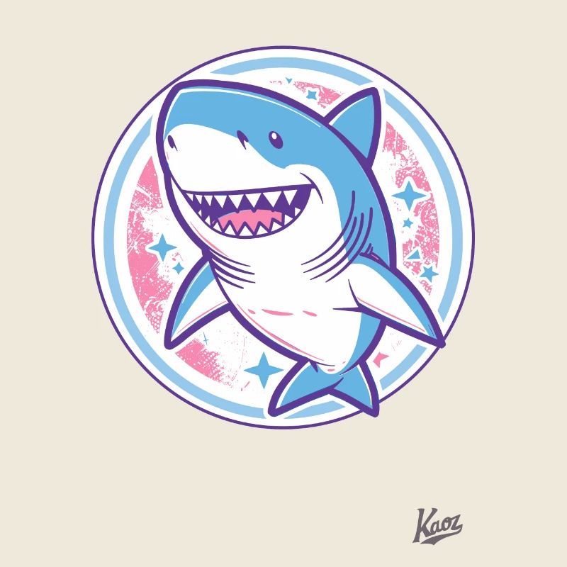 Requin drôle amical