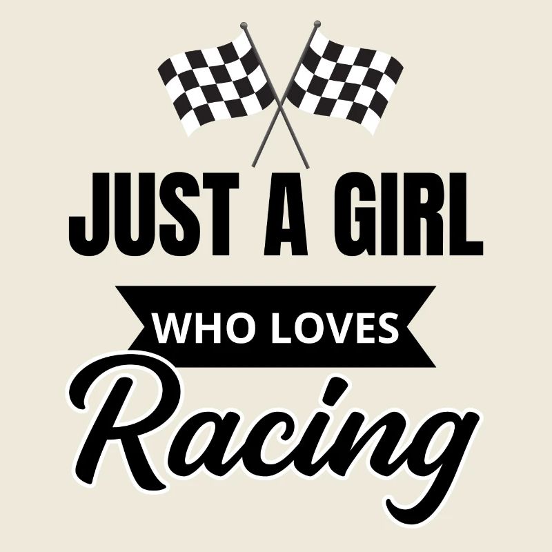 Nur ein Mädchen, das Rennen liebt