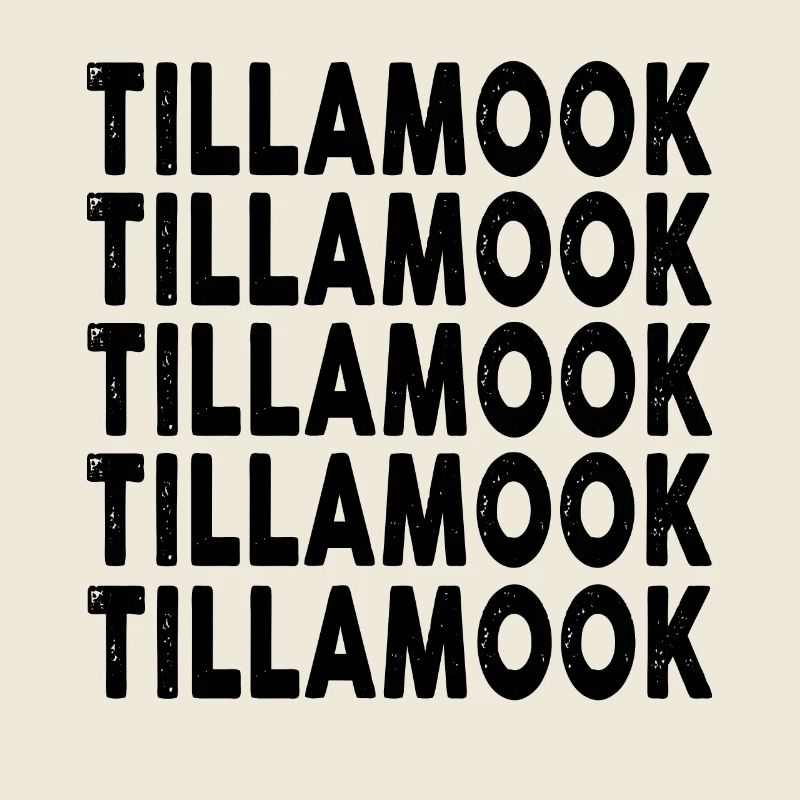 Comté de Tillamook, Oregon, arc-en-ciel : conception de texte