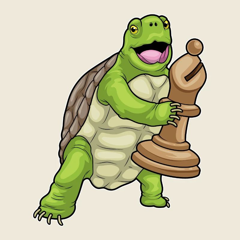 Turtle Chess Piece Bishop Chess