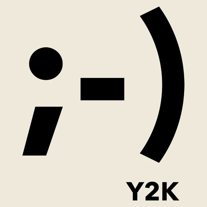 Wink Smile Y2k Black