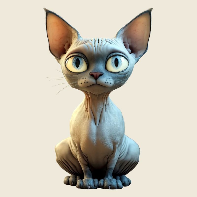 Chat Sphynx Chat Sphynx Chat Canadien Mignon Sphinx