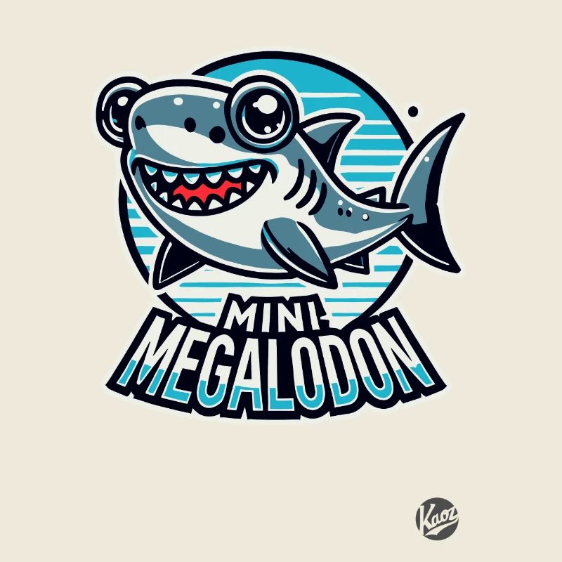 Petit requin mégalodon mignon