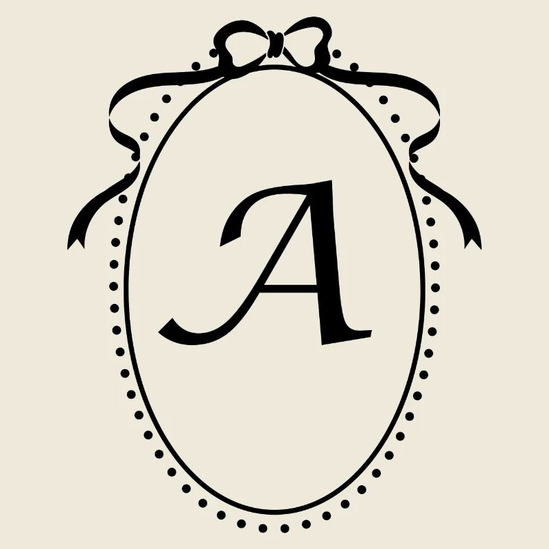 Lettre a ruban vintage -idée cadeau