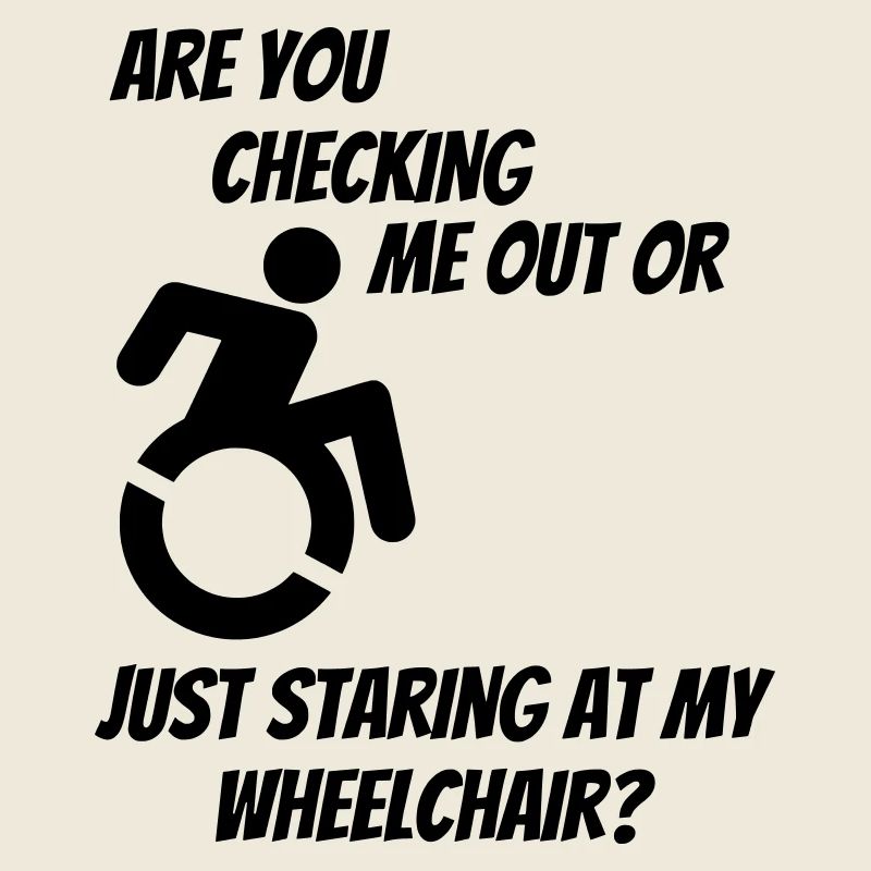 Werden Sie mich oder meinen Rollstuhl überprüfen? #