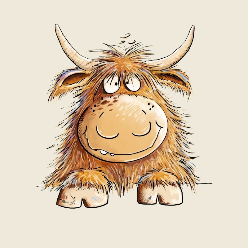 Drôle de bétail écossais Highland Highlanders