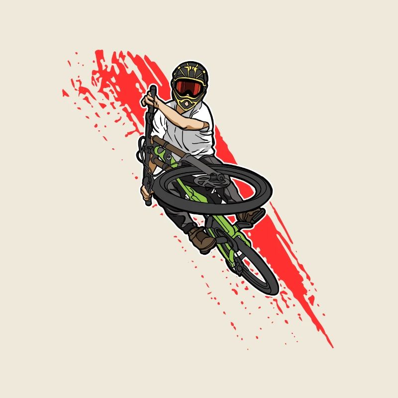 Freestyle-Mountainbiken in Aktion