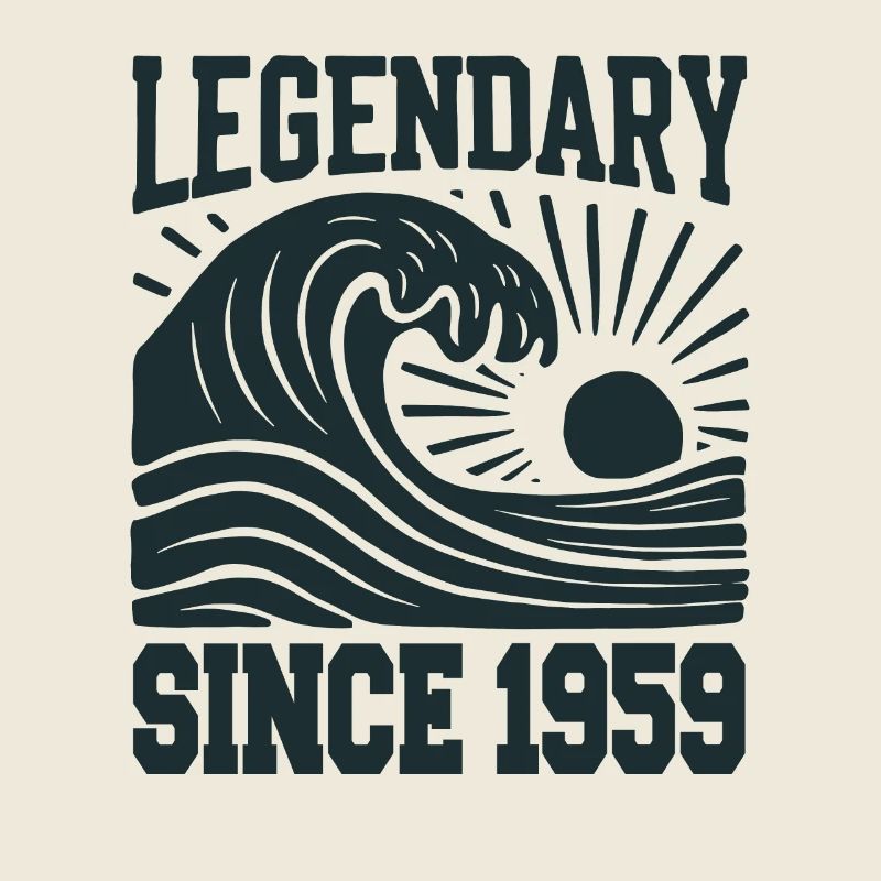 Legendary Since 1959 Birthday Wave