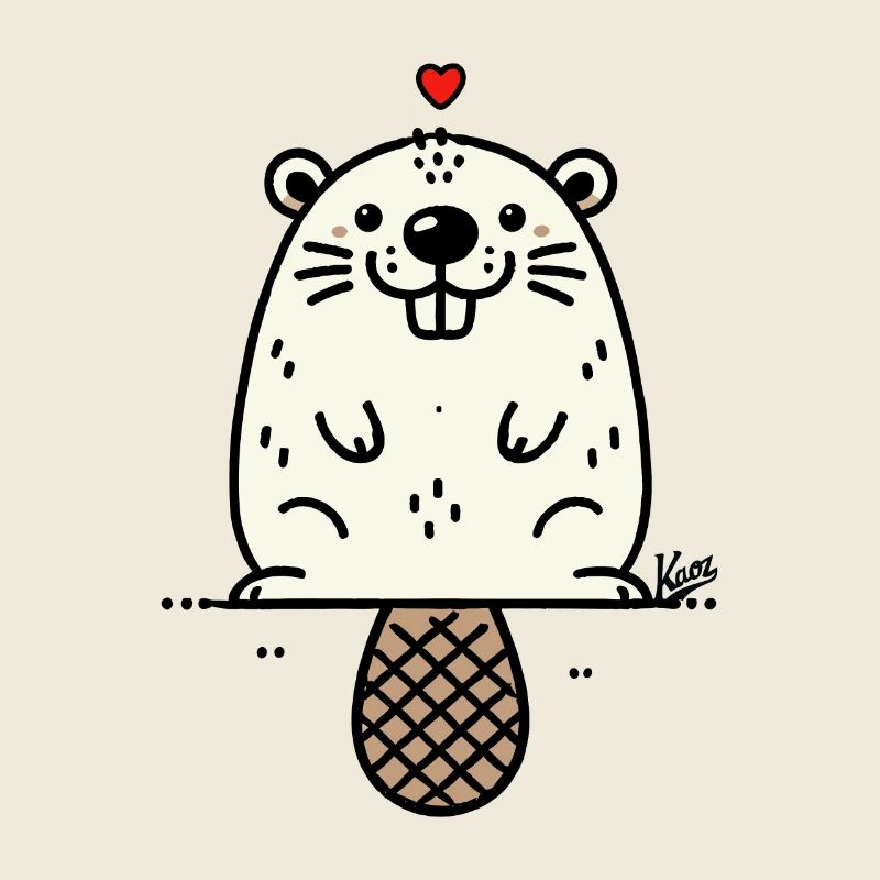 Cœur d’amour et drôle de castor