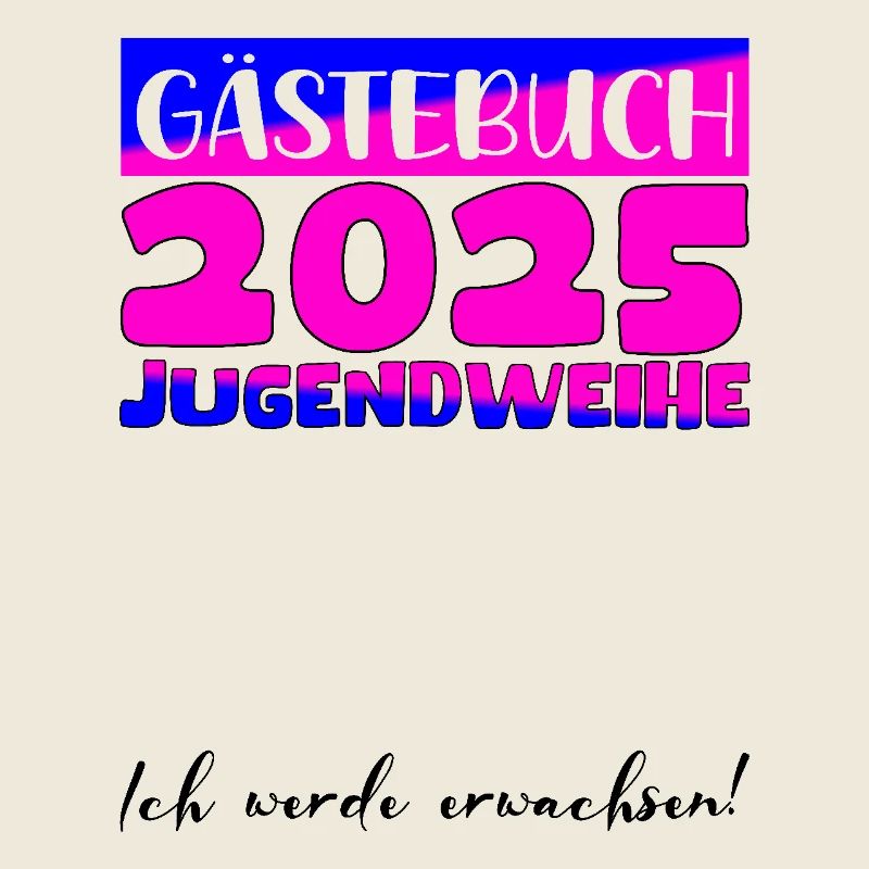 Jugendweihe 2025 Gästebuch Geschenk Mädchen Jungen