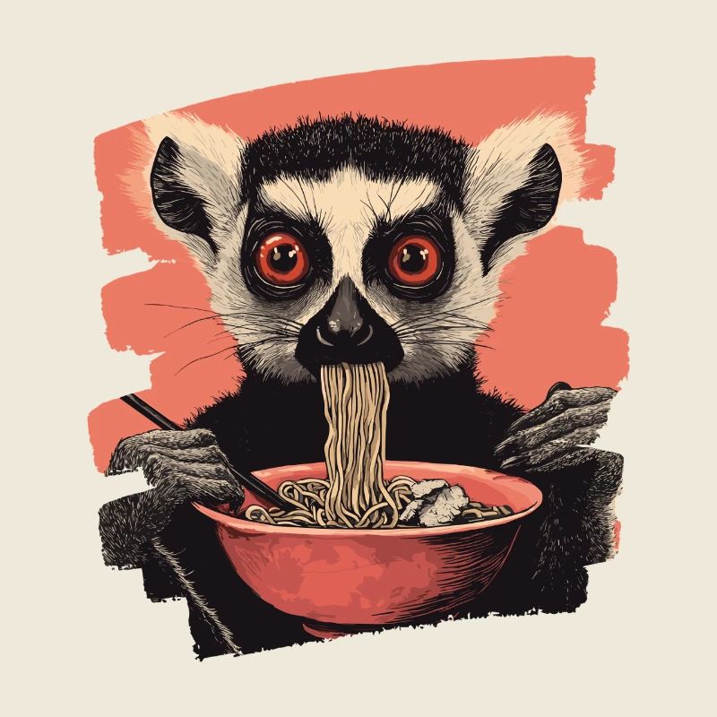 Lemur Ramen Rétro