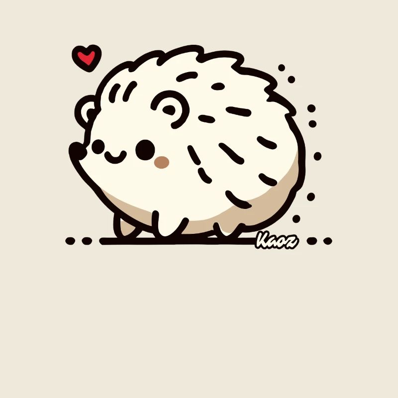 Stachelig süß, ein Igel mit Herz