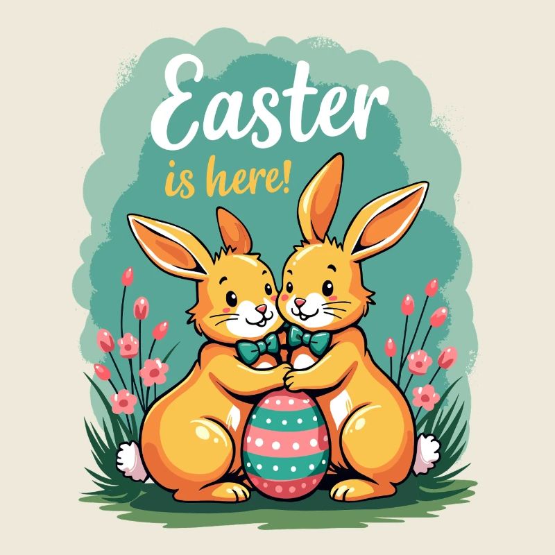 Easter is here – Süße Osterhasen mit Osterei