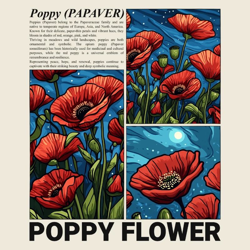 Coquelicot Nature Fleur Botanique Esthétique Cadeau