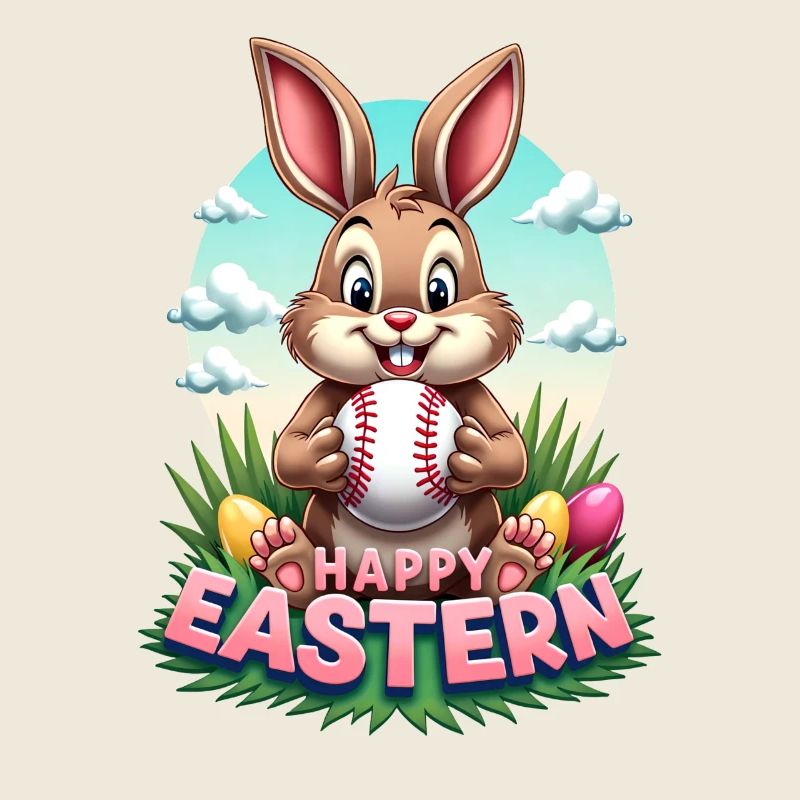 Baseball Joyeux Lapin de Pâques de l’Est Sport