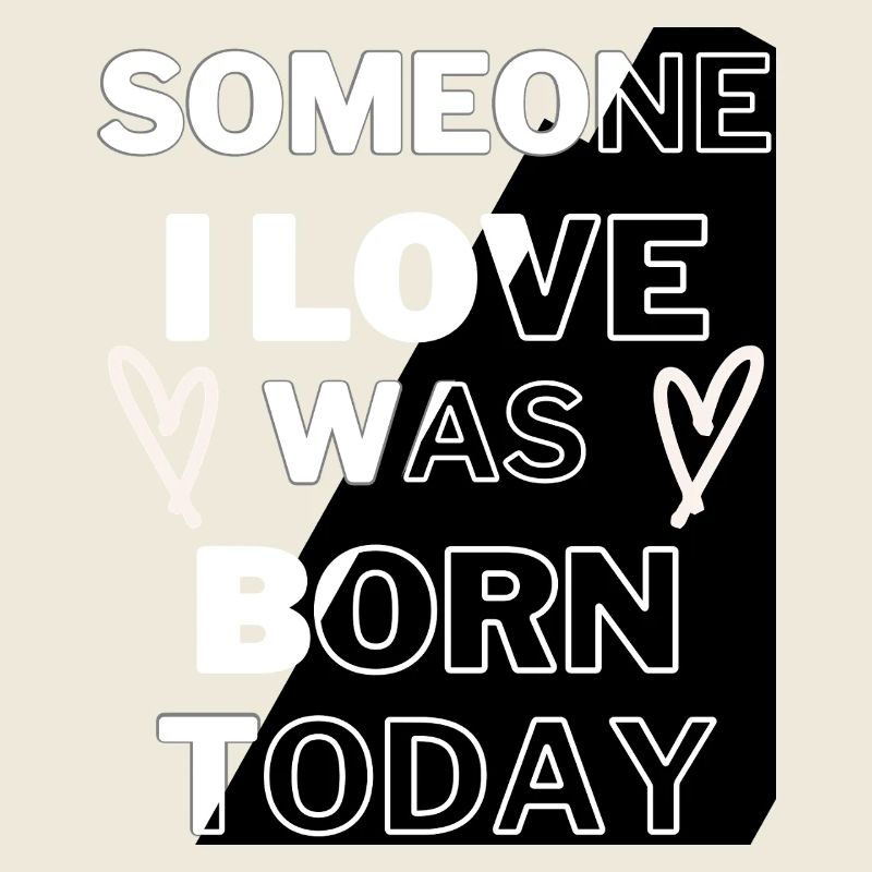 Mutige Liebe Heute geboren Typografie Design