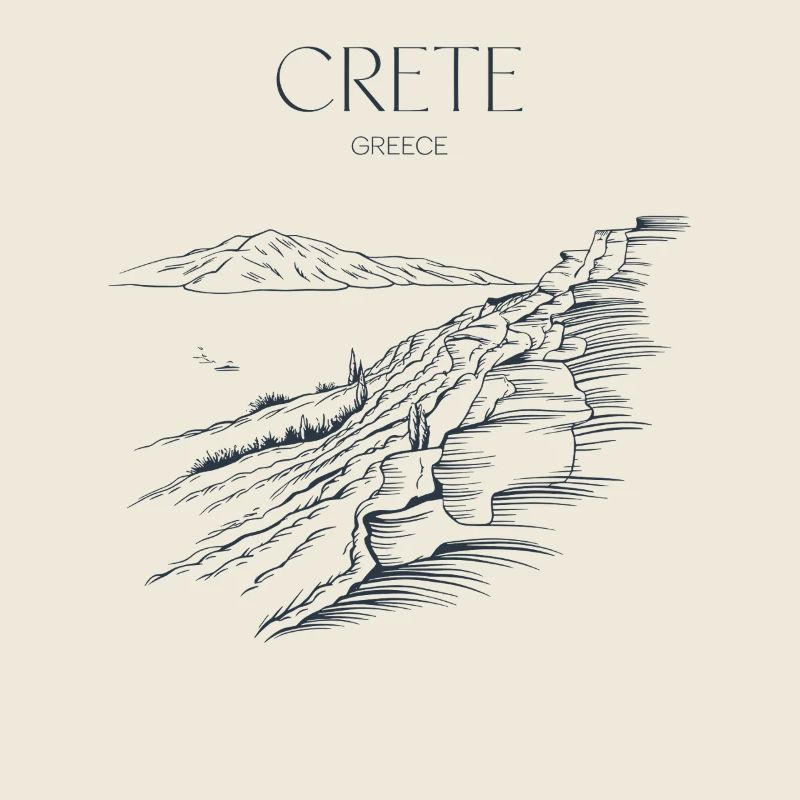 Grete Greece Souvenir Crete Landscape