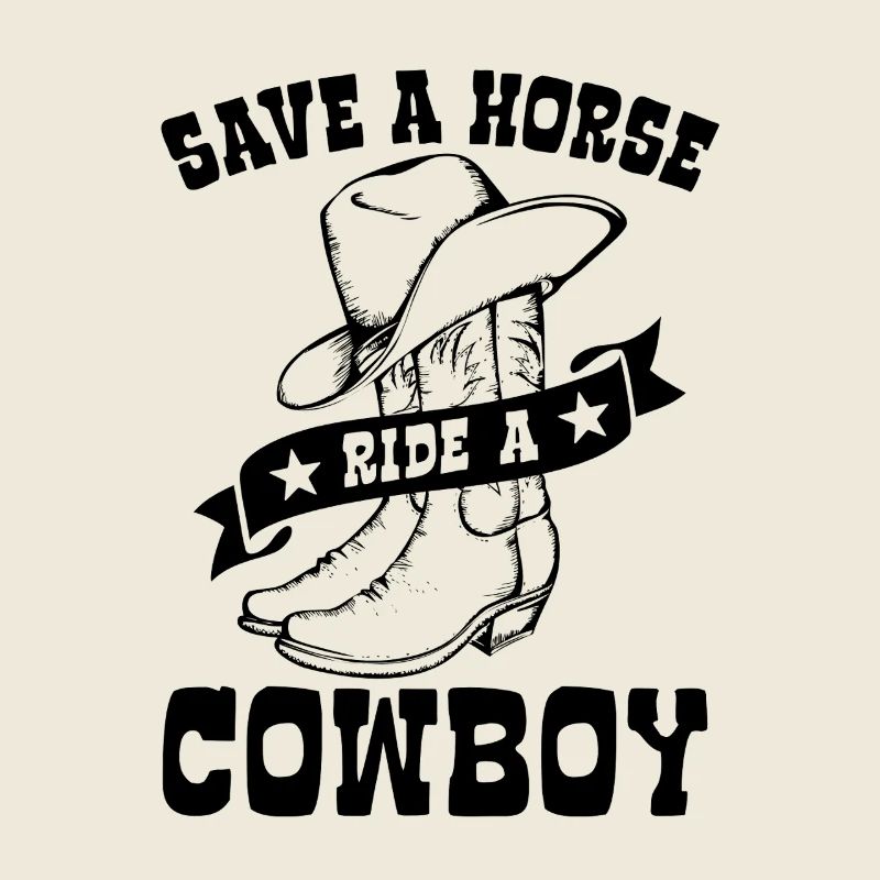 Save A Horse, Ride A Cowboy - Spruch