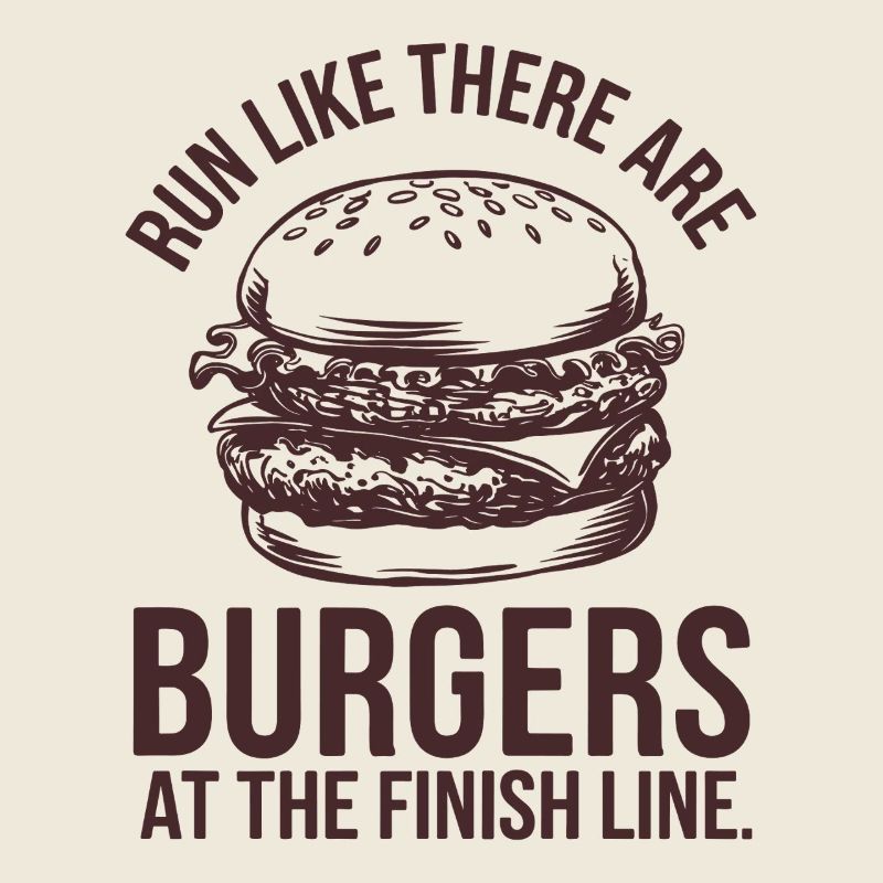 Run like a burger-hungry marathon runner