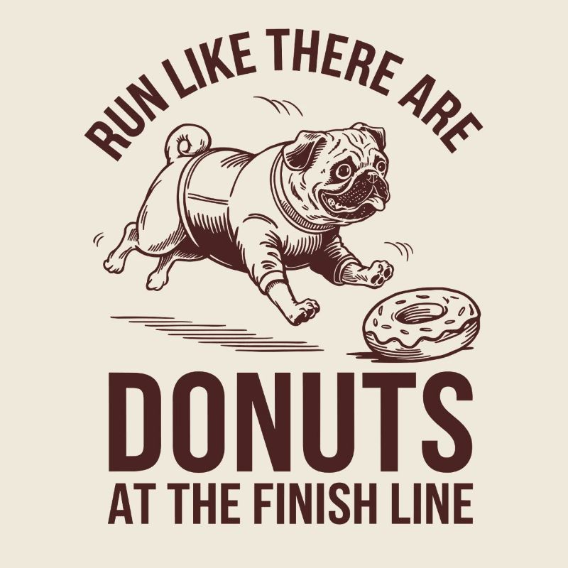 Courez comme un marathonien avec des beignets à la ligne d’arrivée