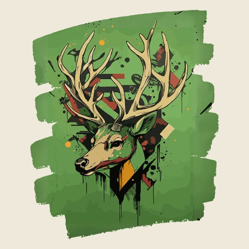 Cerf avec bois