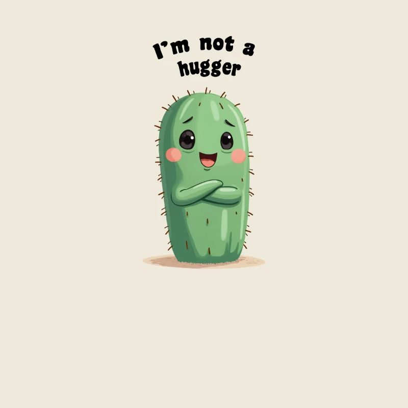 I'm Not a Hugger Cactus