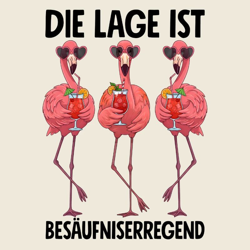 The location is drunken with flamingos