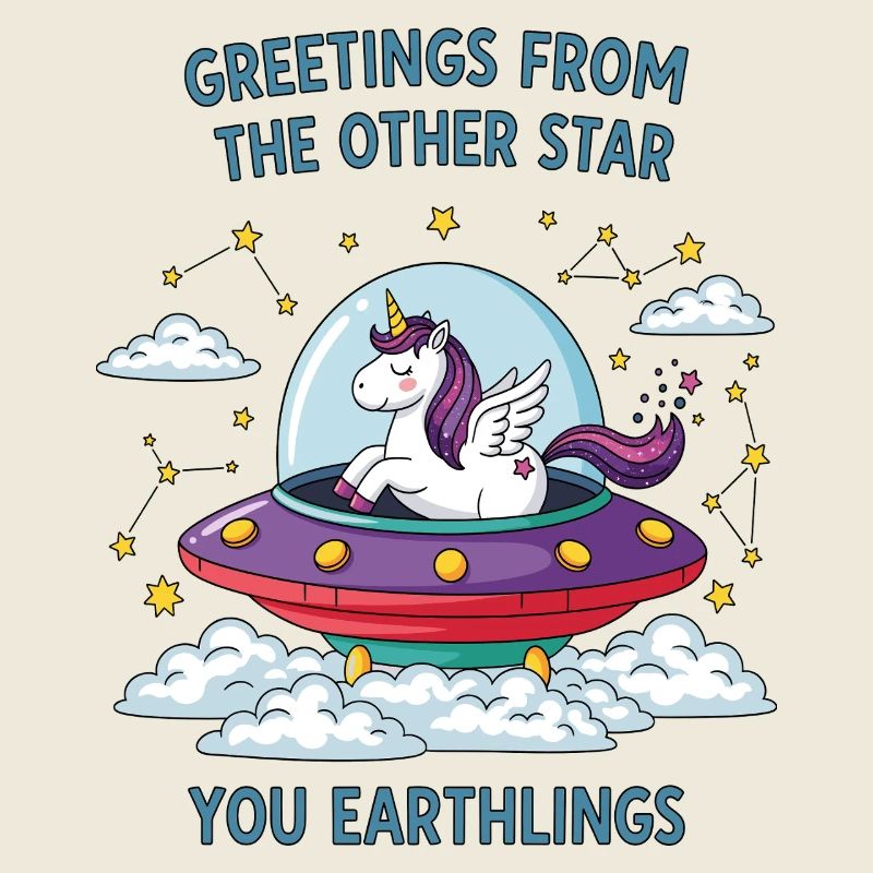 Licorne vue de l’espace