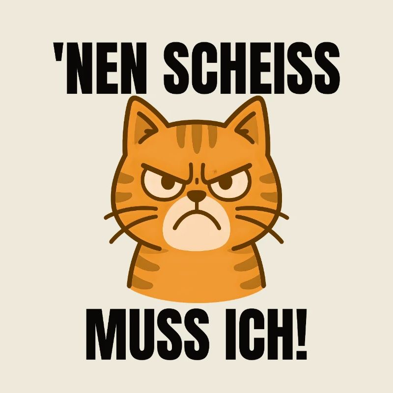 Arbeit Büro Lustige Katze frecher Spruch