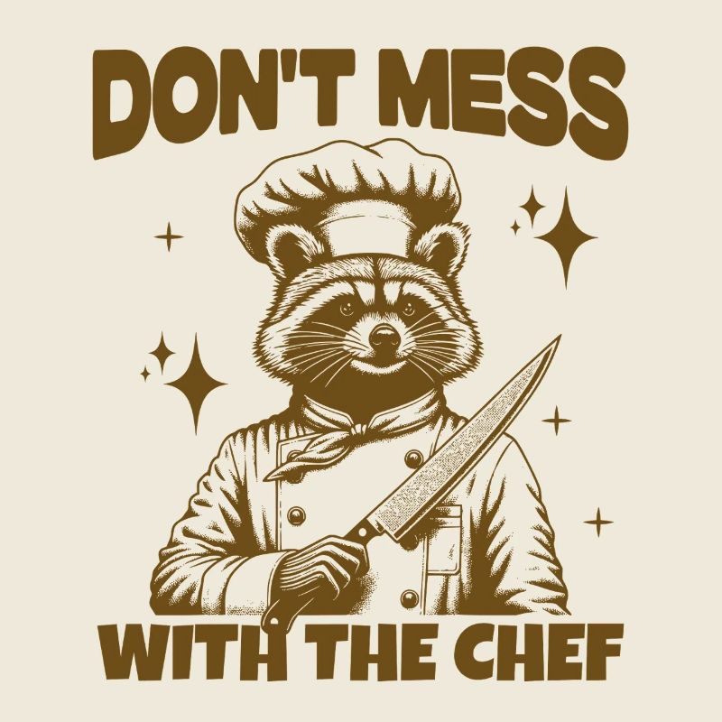 Ne plaisantez pas avec le chef raton laveur Chef Trash Panda