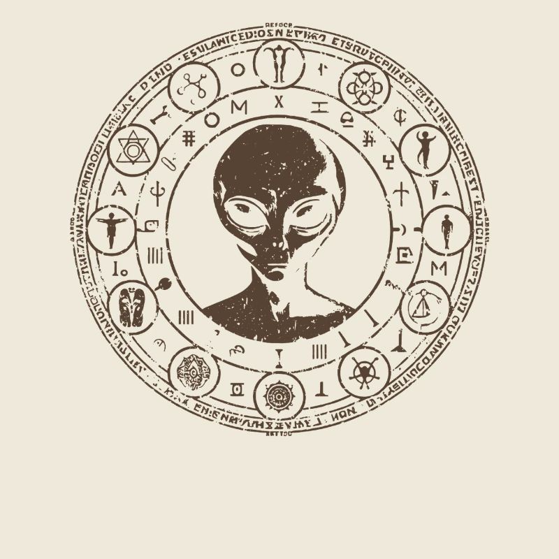 Mystical Alien Constellation Design