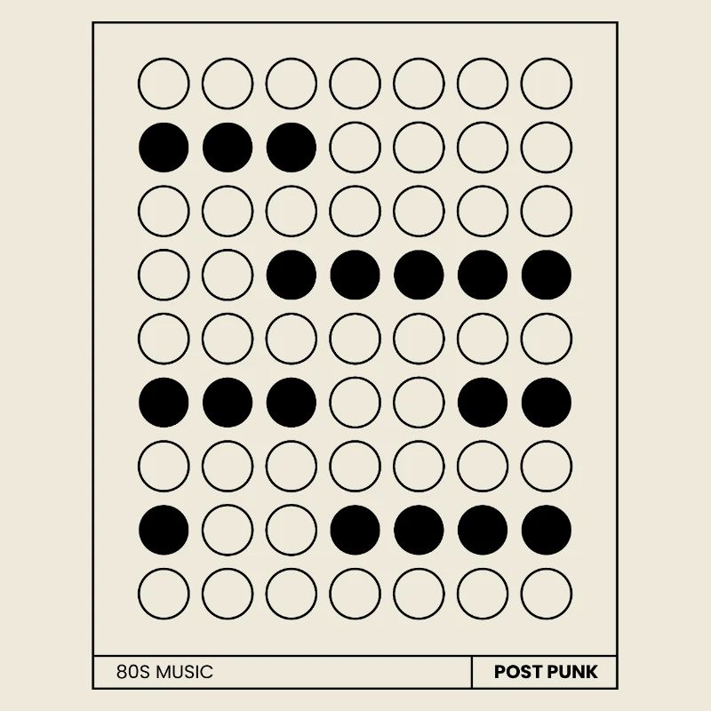 affiche de musique post punk.