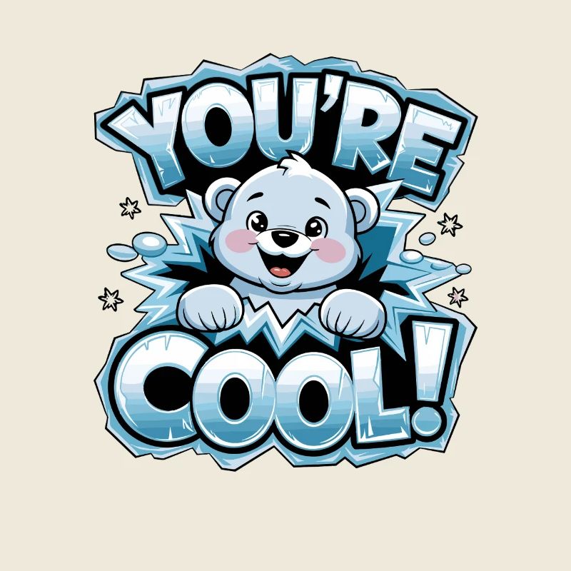 Ours, tu es cool - Ours polaire drôle avec